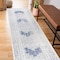 World Rug Gallery Transitional Bohemian Weather Resistant Indoor/Outdoor Runner Rug 2' x 7' Blue 4029BLUE2X7 - alternate 3